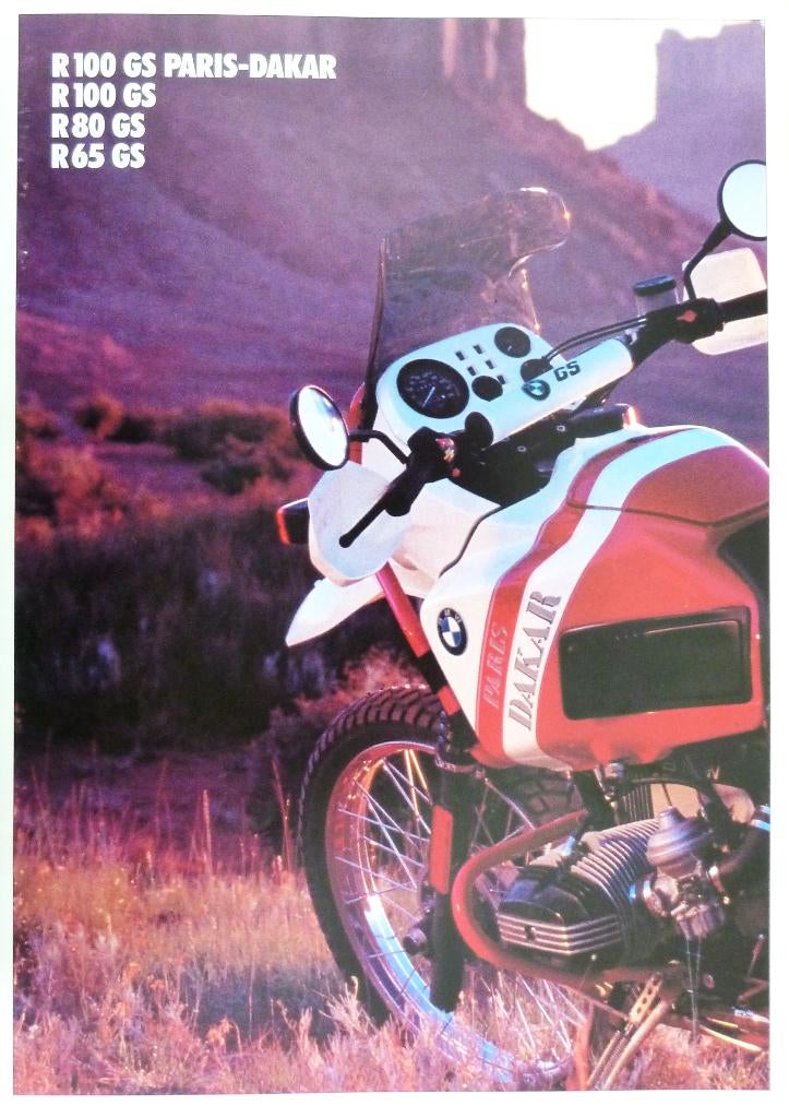 Folder BMW R100 GS Paris- Dakar/ R80 GS/ R65 GS 09/ 1989, Motoren, Ophalen of Verzenden, BMW