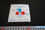 sticker Gieten Ned. kampioenschappen wielrennen 1992 Fiets, Ophalen, Zo goed als nieuw, Sticker