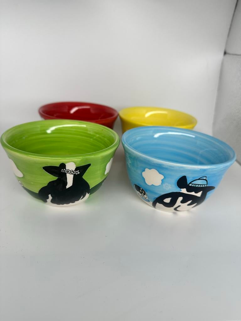 Ben & Jerry's IJsschaaltjes - Set van 4, Porselein of Keramiek, Schaal, Rond, Ophalen of Verzenden