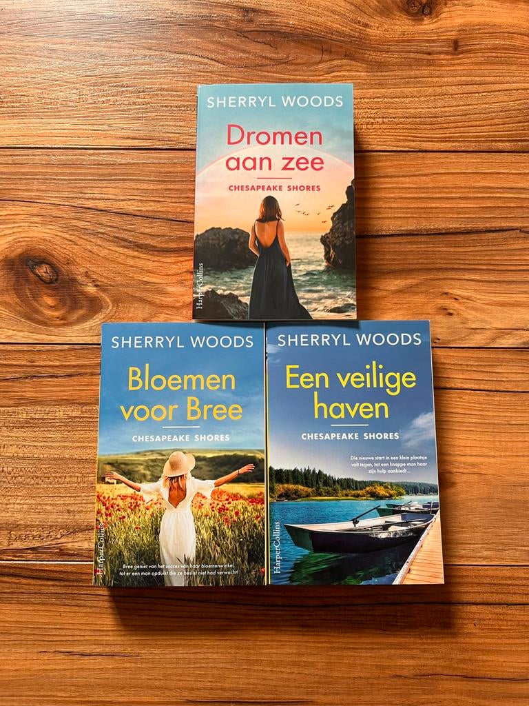 3 boeken uit de Chesapeake Shores serie van Sherryl Woods, Boeken, Ophalen of Verzenden, Zo goed als nieuw, Nederland