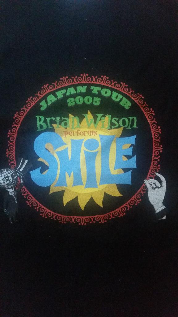 LARGE JAPANS T SHIRT BEACH BOYS SMILE TOUR 2005 BRIAN WILSON, Verzenden, Nieuw, Maat 52/54 (L), Zwart