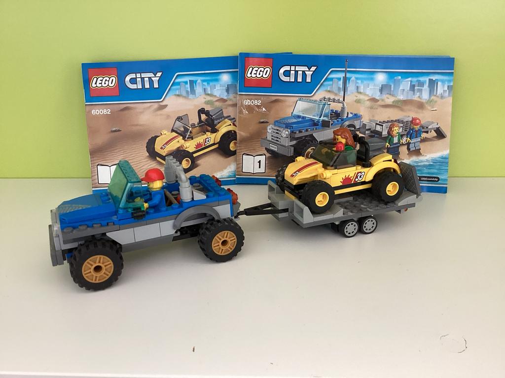 LEGO City Strandbuggy met Trailer 60082, Ophalen, Zo goed als nieuw, Complete set, Lego