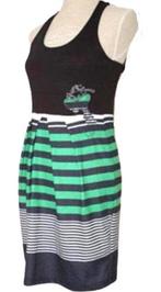 Desigual jurkje, jurk, groen/zwart, Mt. M, Maat 38/40 (M), Verzenden, Zo goed als nieuw, Desigual