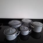 Emaille pannen set, Ophalen