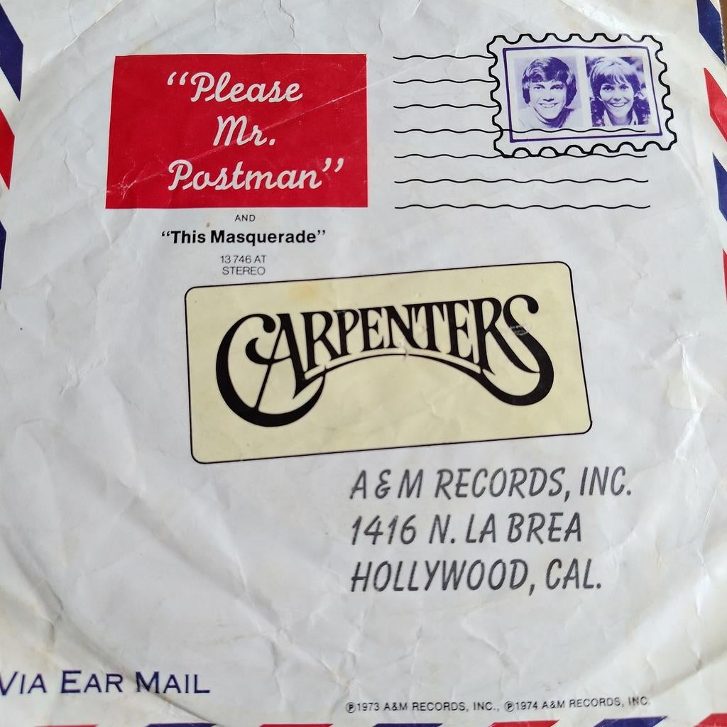 The Carpenters - Please Mr. Postman / This Masquerade, Cd's en Dvd's, Vinyl Singles, Ophalen of Verzenden, Gebruikt, 7 inch