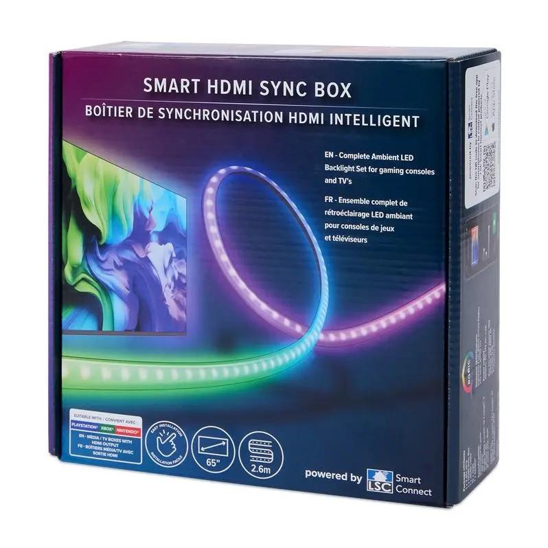 LSC Smart Connect Slimme HDMI sync box ledstrip 2,6 meter, Ophalen, Led-lamp, Minder dan 30 watt, Nieuw