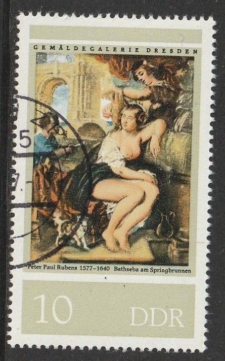 DDR 1977 2229 Rubens, Bathseba, Gest, Postzegels en Munten, Ophalen of Verzenden, DDR, Gestempeld