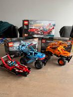 3x Lego Technic auto’s/boot. (42134, 42135 & 42089), Ophalen of Verzenden, Zo goed als nieuw