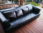 Lederen bank, Ophalen, Gebruikt, 150 tot 200 cm, Rechte bank