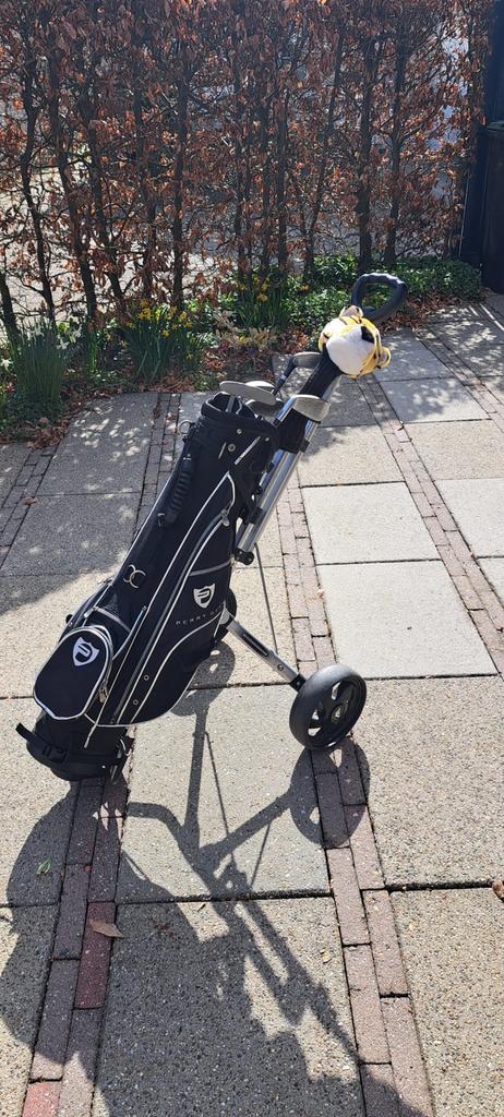 Kinderset golf inclusief karretje, Sport en Fitness, Golf, Ophalen, Gebruikt, Set, Overige merken