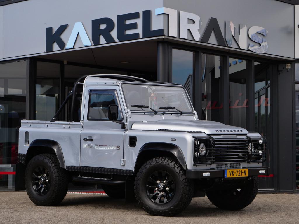 Land Rover Defender 2.4 TD Soft Top 90 | voor de liefhebber, Auto's, Land Rover, Metallic lak, Gebruikt, 4 cilinders, Cabriolet