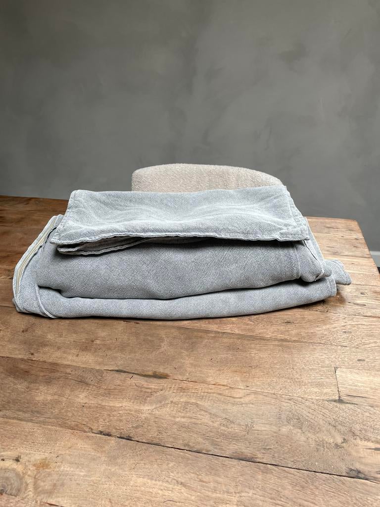 Hoes voor bank Dikke Dirk Aura Peeperkorn grijs, Ophalen of Verzenden, 75 tot 100 cm