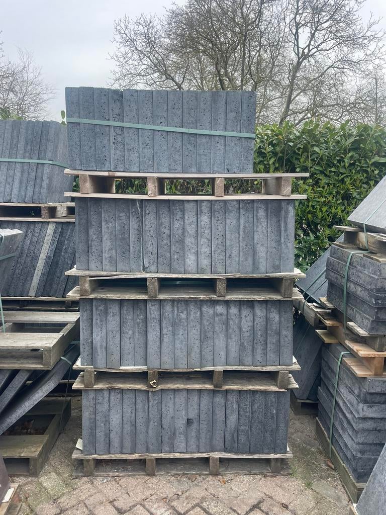 25 m2 Oud Hollandse tegels 60x40x7 cm Antraciet RESTPARTIJ, Tuin en Terras, Tegels en Klinkers, Ophalen, Nieuw, Beton, Terrastegels