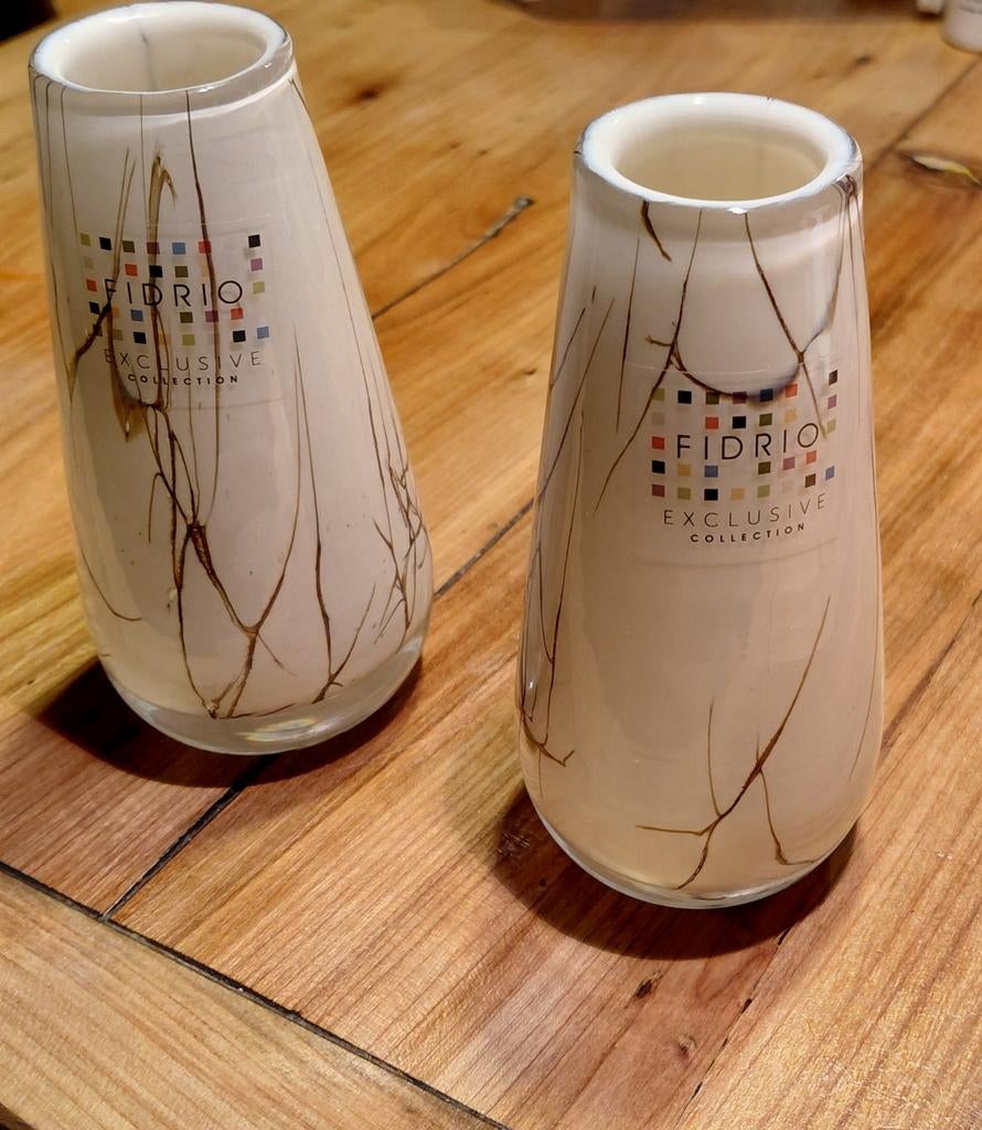 2 Fidrio glas vaasjes, Ophalen of Verzenden