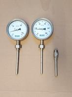 Thermometer 100mm 1/2" rvs, Ophalen of Verzenden, Temperatuur