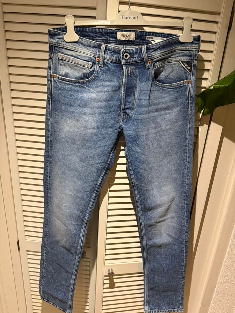 Nieuwe Replay grover jeans 32-34, Kleding | Heren, Spijkerbroeken en Jeans, Verzenden, Nieuw, Blauw, W32 (confectie 46) of kleiner