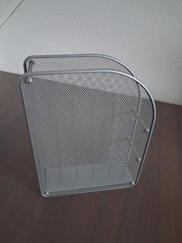 Tijdschrift cassette Ikea metaal gaas grijs beschikbaar voor biedingen