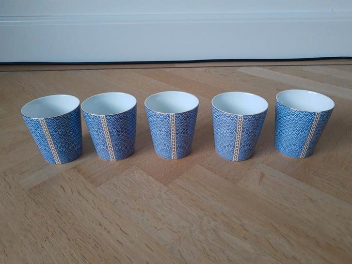 Nieuw! 5x Pip Studio Royal Yerseke blue wave mok 230 ml, Huis en Inrichting, Keuken | Servies, Nieuw, Kop(pen) en/of Schotel(s)