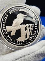 (6775) AUSTRALIA  KOOKABURRA 1997  PROOF ONE OUNCE, Ophalen of Verzenden, Losse munt, Zilver