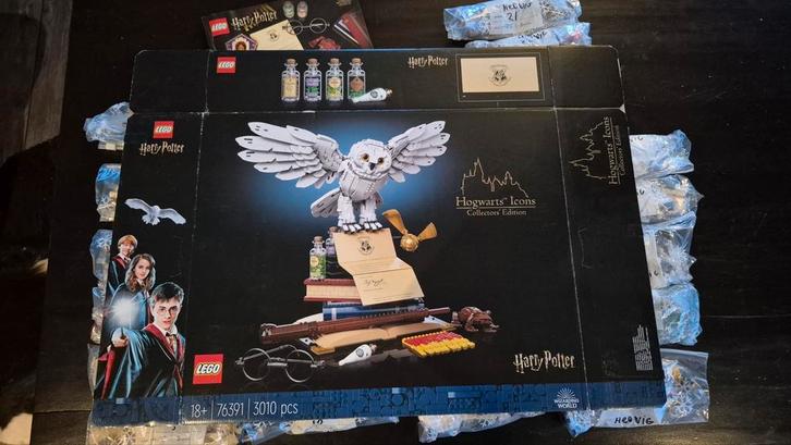 Lego Harry Potter Hedwig (76391) compleet, Kinderen en Baby's, Speelgoed | Duplo en Lego, Zo goed als nieuw, Ophalen