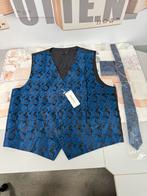 Heren Mannen 2xl xxl Vest stropdas zakdoek pak blauw set, Kleding | Heren, Kostuums en Colberts, Nieuw, Overige maten, Ophalen of Verzenden