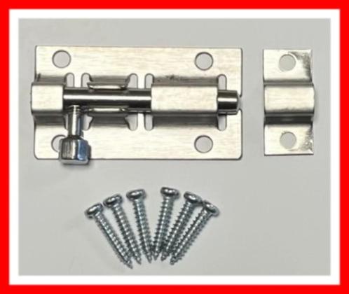 ⚠️️ 8 st. - SCHUIFSLOTJE | rvs | 50x25mm + bevest. materiaal, Dieren en Toebehoren, Overige Dieren-accessoires, Nieuw, Ophalen of Verzenden