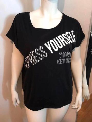MOET WEG Plus size sport top nieuw zwart wit 46/48 oto 70cm beschikbaar voor biedingen