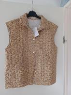 Bodywarmer bloemetjes NIEUW mt L ( XL), Kleding | Dames, Beige, Maat 42/44 (L), Nieuw, Ophalen of Verzenden
