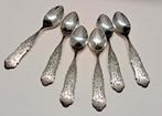 6 x douwe egberts lepeltjes biedermeier zwaar verzilverd, Antiek en Kunst, Antiek | Bestek, Ophalen of Verzenden