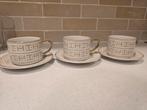 3x kop en schoteltjes van Heritage porselein, Antiek en Kunst, Ophalen of Verzenden