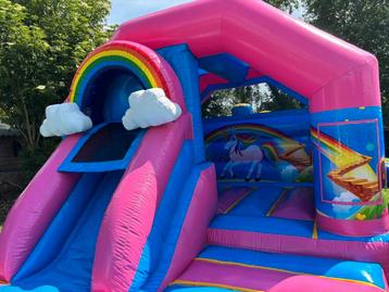 Unicorn springkussen te huur, 80 euro per dag, 50% korting v beschikbaar voor biedingen
