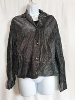 Leuke glitterblouse voor jaren 80 of disco feestje. Mt L, Carnaval, ., Maat 42/44 (L), Ophalen of Verzenden