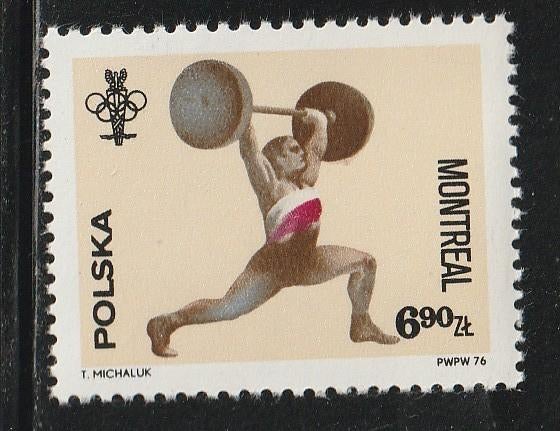 Polen 1976 - Olympische Spelen Montreal. Sport, Ophalen, Polen, Postfris