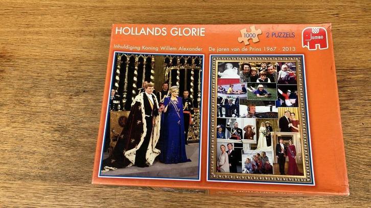 2 puzzels Koning Willem-Alexander (1000 stukjes), Hobby en Vrije tijd, Overige Hobby en Vrije tijd, Zo goed als nieuw, Ophalen of Verzenden