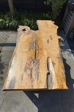 Boomstamtafel / tuintafel (blad is ook los te koop), Ophalen, Gebruikt, Hout