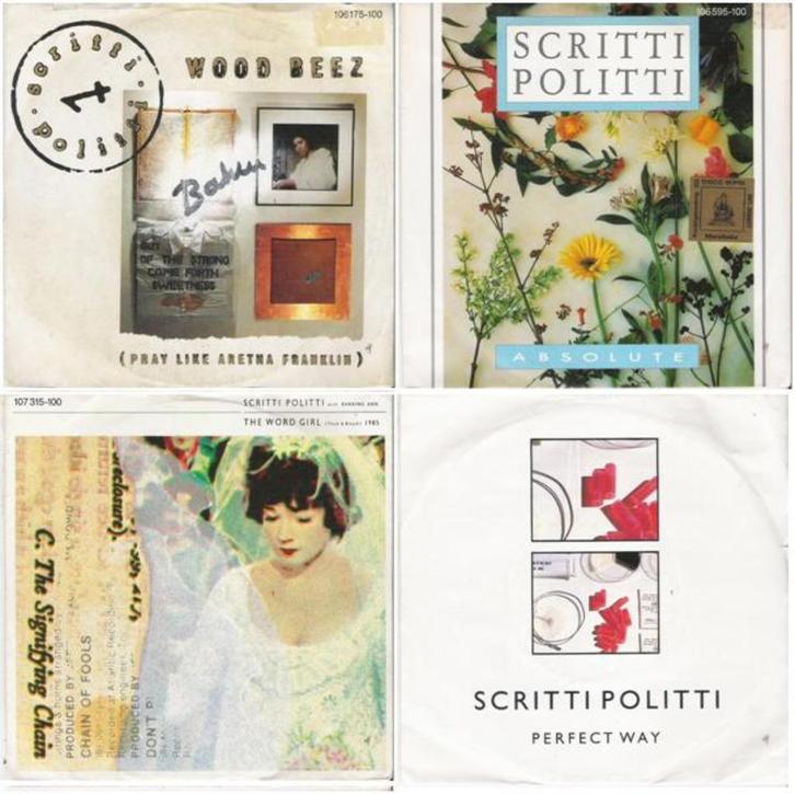 SCRITTI POLITTI - PAKKET!, Cd's en Dvd's, Vinyl Singles, Zo goed als nieuw, Single, Pop, 7 inch, Ophalen of Verzenden