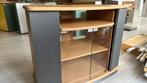 Tv meubel hoek met glazen deurtjes, Ophalen, Gebruikt, Glas, Minder dan 100 cm