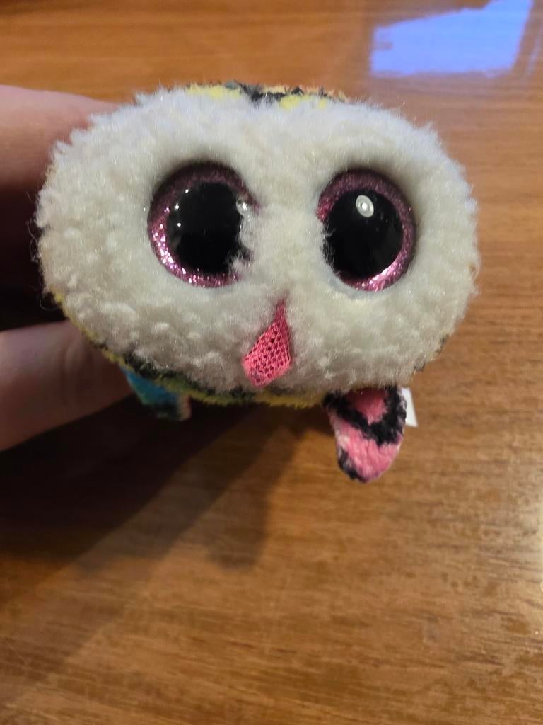 Ty Beanie Knuffel Hootie de Uil, Ophalen of Verzenden, Zo goed als nieuw, Overige typen