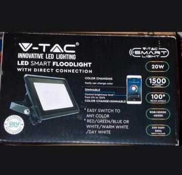 Smart WiFo Schijnwerper van V-tac voor buiten 20watt beschikbaar voor biedingen