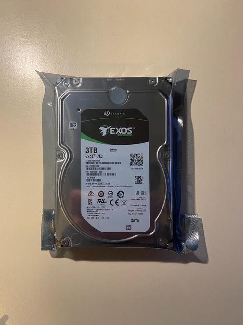 Seagate Exos 3tb NAS - SERVER HDD (nieuw), Computers en Software, Harde schijven, Nieuw, HDD, SATA, Ophalen of Verzenden