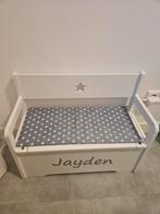 Kinderbank met opbergruimte wit, Ophalen, Zo goed als nieuw