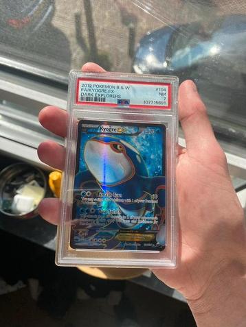 PSA 7 Kyogre EX - 104/108 Pokemon Black & White Full Art NM beschikbaar voor biedingen