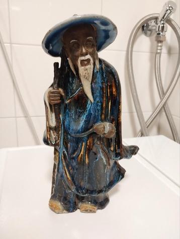 Antiek chinees blue glazed shiwan shekwan Su Wu mudman beschikbaar voor biedingen