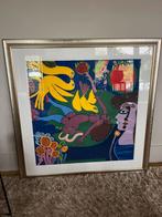 Corneille 1990 12/25  100cm vierkant, Antiek en Kunst, Kunst | Litho's en Zeefdrukken, Ophalen