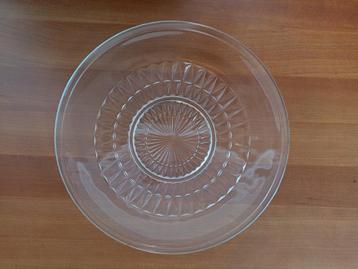 Mooie vintage retro glazen schaal of bord te koop! beschikbaar voor biedingen