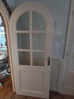 Ronde deur met glas incl beslag., Ophalen, Gebruikt, 80 tot 100 cm, Binnendeur