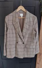 H&M Blazer ruit beige M🙂, Ophalen of Verzenden, Zo goed als nieuw, Maat 38/40 (M), Beige