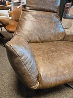 Fauteuil Wim chill-line bruin vintage leder opruiming, Huis en Inrichting, Fauteuils, Ophalen of Verzenden, Nieuw, 75 tot 100 cm