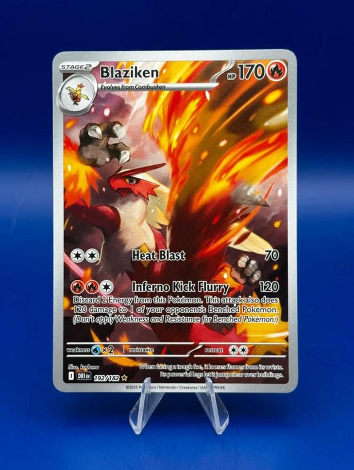 Blaziken 192/182, Hobby en Vrije tijd, Verzamelkaartspellen | Pokémon, Nieuw, Losse kaart, Ophalen of Verzenden