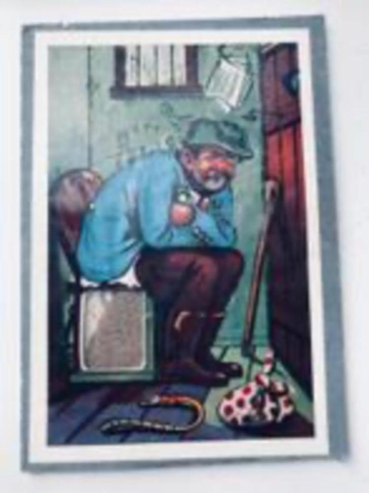 bijzondere tweezijdige antieke prent ,bewegend vloeiend zand, Antiek en Kunst, Curiosa en Brocante, Ophalen of Verzenden